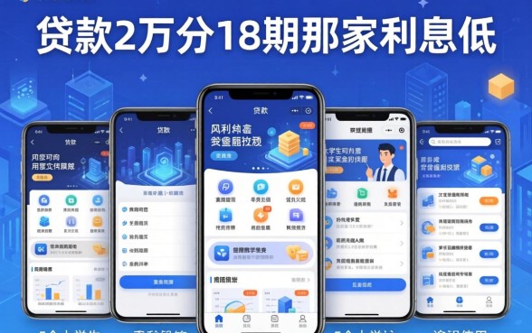 贷款2万分18期那家利息低，详尽说明5个大学生可以使用的app