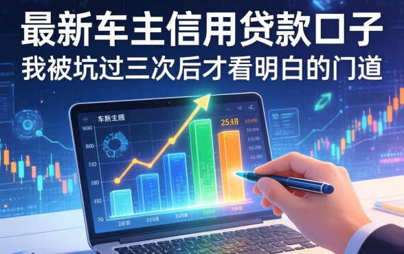 最新车主信用贷款口子：我被坑过三次后才看明白的门道