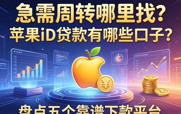 急需周转哪里找？苹果id贷款有哪些口子？盘点五个靠谱下款平台