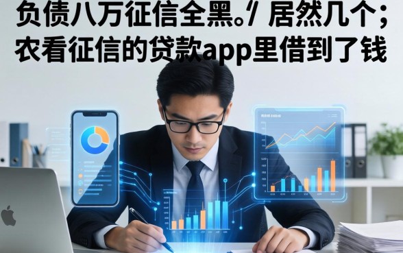 我负债八万征信全黑，居然在几个不看征信的贷款app里借到了钱
