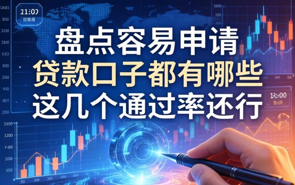 盘点容易申请的贷款口子都有哪些，这几个通过率还行