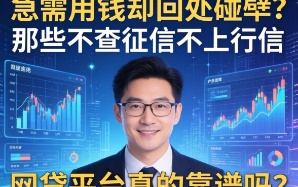 急需用钱却四处碰壁?那些不查征信不上征信的网贷平台真的靠谱吗?
