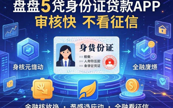 盘点5个凭身份证贷款app，审核快不看征信