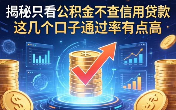 揭秘只看公积金不查信用贷款，这几个口子通过率有点高