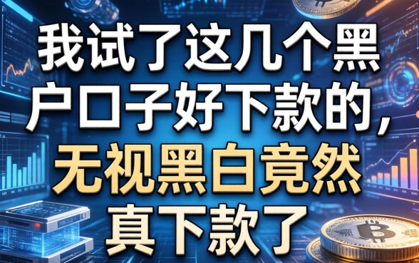 我试了这几个黑户口子好下款的，无视黑白竟然真下款了