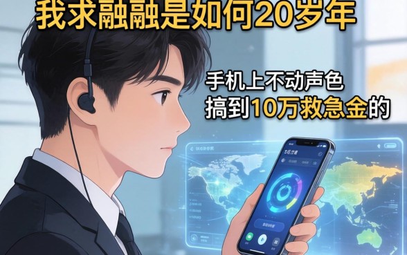 我20岁那年，是如何在手机上不动声色搞到10万救急金的