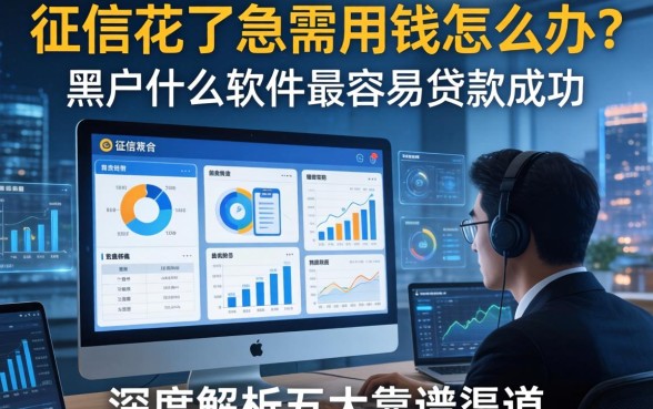 征信花了急需用钱怎么办？黑户什么软件最容易贷款成功呢？深度解析五大靠谱渠道