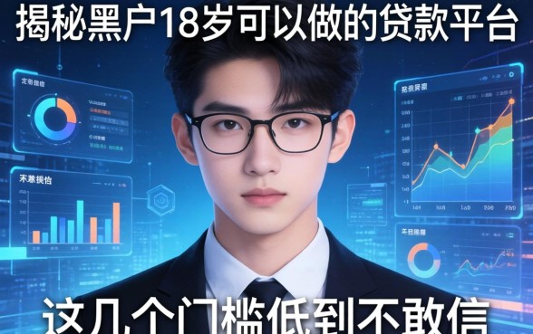 揭秘黑户18岁可以做的贷款平台，这几个门槛低到不敢信