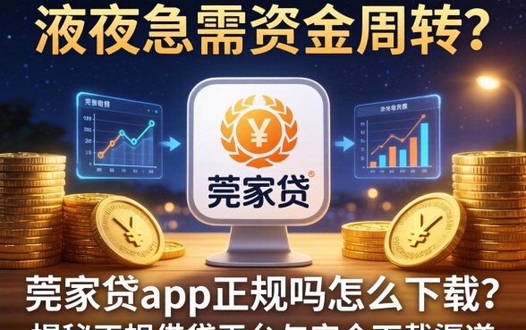 深夜急需资金周转？莞家贷app正规吗怎么下载？揭秘正规借贷平台与安全下载渠道