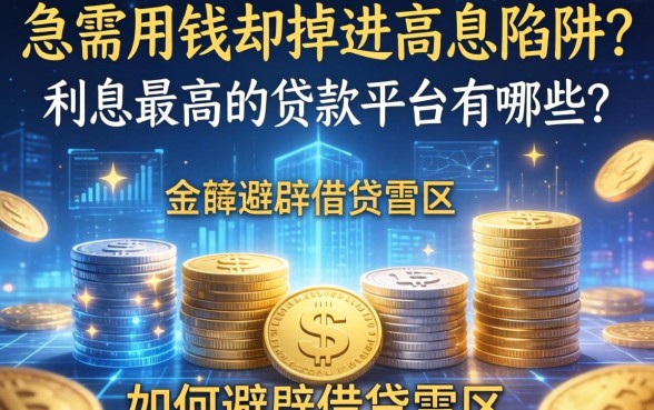 急需用钱却掉进高息陷阱？利息最高的贷款平台有哪些？如何避开借贷雷区？
