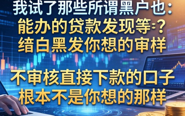 我试了那些所谓黑户也能办的贷款，发现不审核直接下款的口子根本不是你想的那样