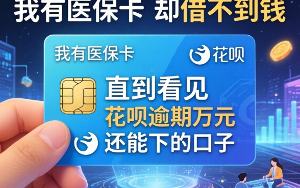 我有医保卡却借不到钱，直到看见花呗逾期万元还能下的口子