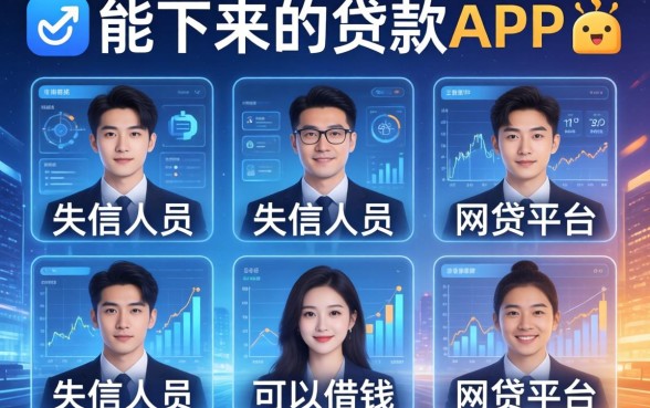 能下来的贷款app，汇总五个失信人员可以借钱的网贷平台