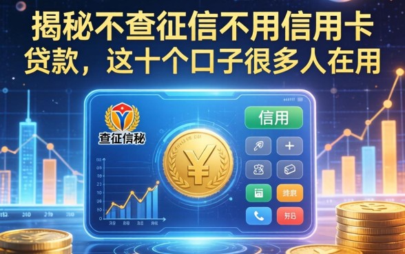 揭秘不查征信不用信用卡贷款，这十个口子很多人在用
