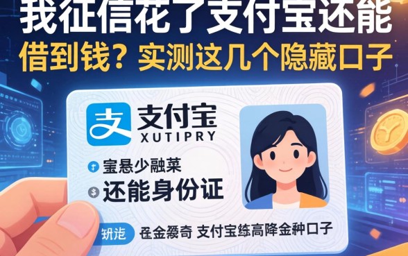 我征信花了支付宝身份证还能借到钱？实测这几个隐藏口子