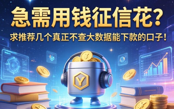 急需用钱征信花？求推荐几个真正不查大数据能下款的口子！