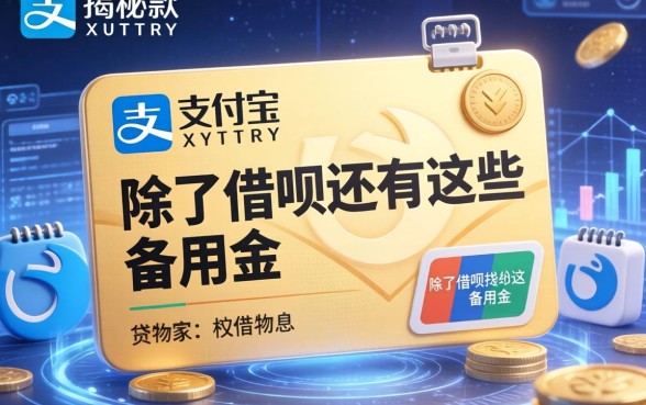 揭秘支付宝贷款利息：除了借呗还有这些备用金