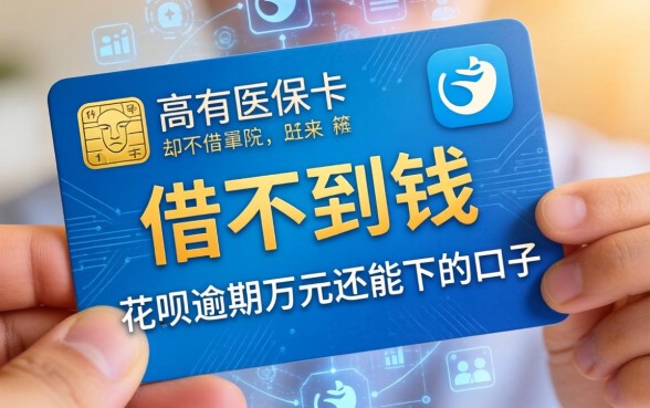 我有医保卡却借不到钱，直到看见花呗逾期万元还能下的口子