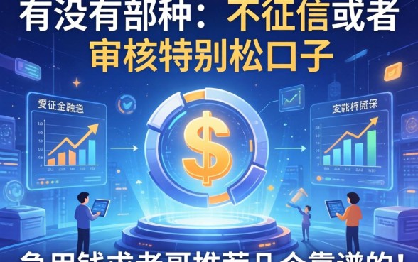 有没有那种不看征信或者审核特别松的口子？急用钱求老哥推荐几个靠谱的！