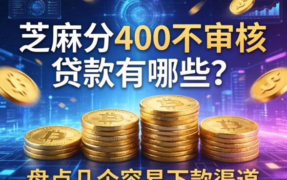 芝麻分400不审核的贷款有哪些？盘点几个容易下款的渠道