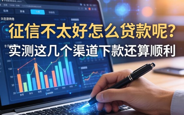 征信不太好怎么贷款呢？实测这几个渠道下款还算顺利