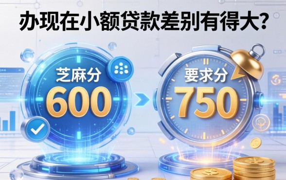 芝麻分600和750，办现在小额贷款差别有多大？