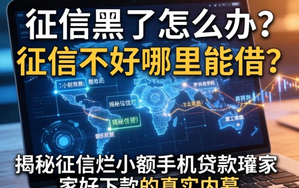 征信黑了怎么办？征信不好哪里能借？揭秘征信烂小额手机贷款哪家好下款的真实内幕