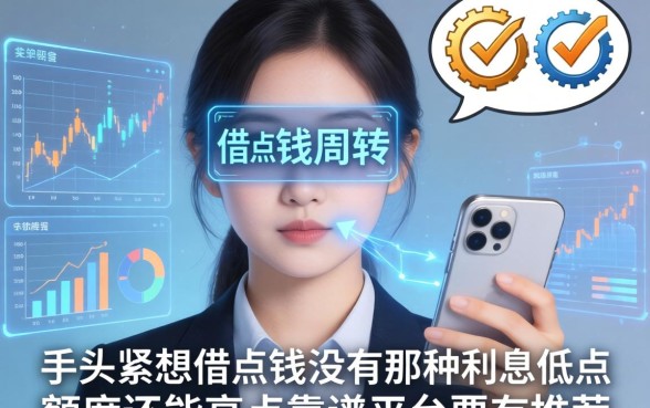 手头紧想借点钱周转，有没有那种利息低点、额度还能高点靠谱平台推荐？