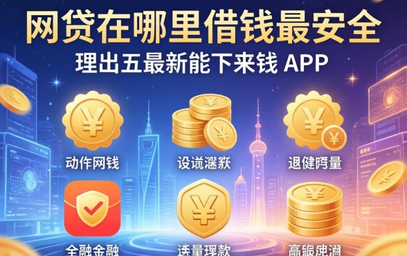 网贷在哪里借钱最安全，理出五个最新能下来钱的app