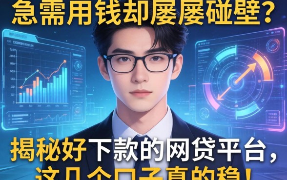 急需用钱却屡屡碰壁？揭秘好下款的网贷平台，这几个口子真的稳！