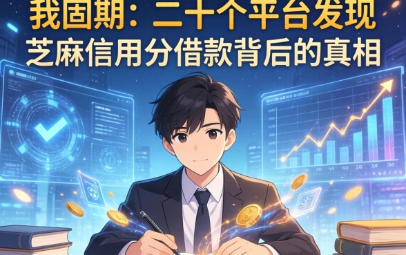 我翻了二十个平台发现芝麻信用分借款2026背后的真相
