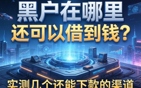 黑户在哪里还可以借到钱？实测几个还能下款的渠道