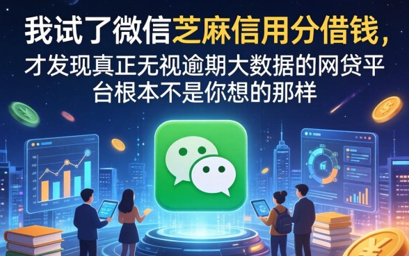 我试了微信芝麻信用分借钱，才发现真正无视逾期大数据的网贷平台根本不是你想的那样