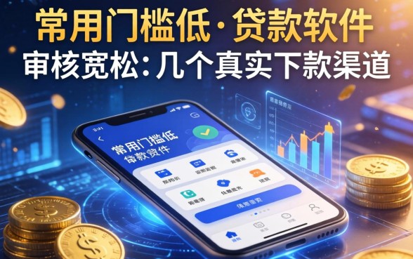 常用门槛低的贷款软件：审核宽松的几个真实下款渠道