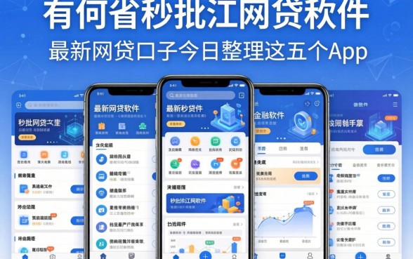有哪些秒批的网贷软件，整理五个最新网贷口子今日整理这五个app