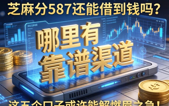 芝麻分587还能借到钱吗？哪里有靠谱渠道？这五个口子或许能解燃眉之急！