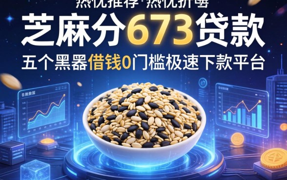 芝麻分673贷款，热忱推荐五个黑户借钱0门槛极速下款平台