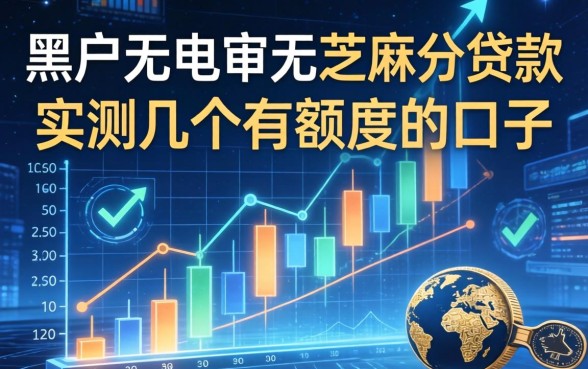 黑户无电审无芝麻分的贷款：实测几个有额度的口子