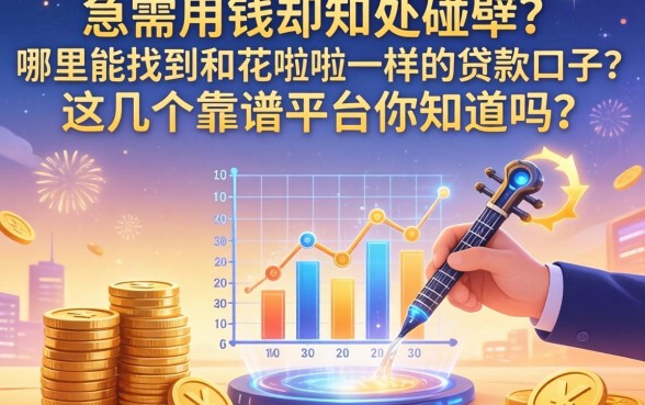 急需用钱却四处碰壁？哪里能找到和花啦啦一样的贷款口子？这几个靠谱平台你知道吗？