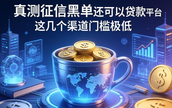 实测征信黑名单还可以贷款的平台，这几个渠道门槛极低
