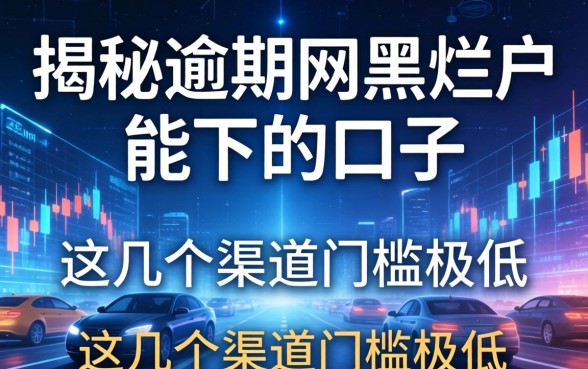 揭秘逾期网黑烂户能下的口子，这几个渠道门槛极低