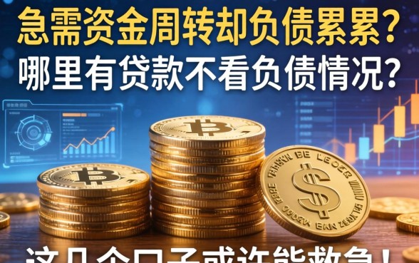 急需资金周转却负债累累？哪里有贷款不看负债情况？这几个口子或许能救急！