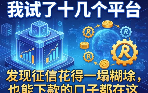 我试了十几个平台，发现征信花得一塌糊涂也能下款的口子都在这