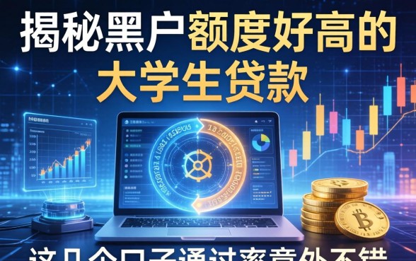 揭秘黑户额度好高的大学生贷款，这几个口子通过率意外不错