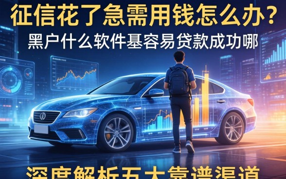 征信花了急需用钱怎么办？黑户什么软件最容易贷款成功呢？深度解析五大靠谱渠道