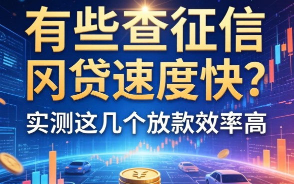 有哪些不查征信的网贷速度快？实测这几个放款效率高