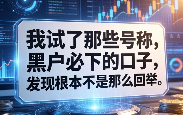 我试了那些号称黑户必下的口子，发现根本不是那么回事