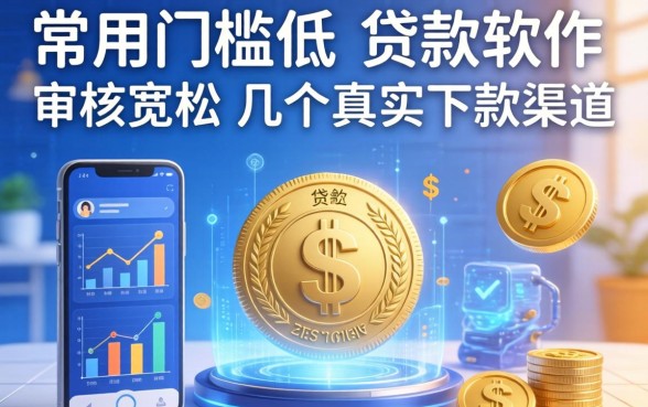常用门槛低的贷款软件：审核宽松的几个真实下款渠道