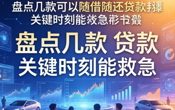 盘点几款可以随借随还的贷款，关键时刻能救急