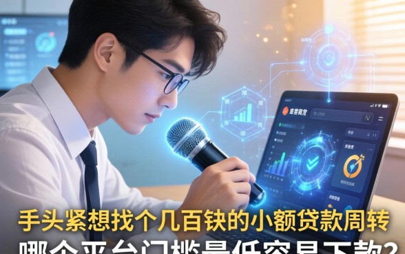 手头紧想找个几百块的小额贷款周转，哪个平台门槛最低容易下款？